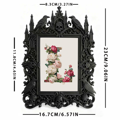 Collector’s Gothic Dark-style Photo Frame | Horror Comic Book Store Decor, Photo Ornament, Wall/Table Dual-use, Display-grade Frame