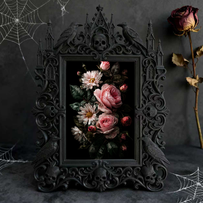 Unique Gothic Dark-style Photo Frame | Gothic Candle Making Studio Decor, Photo Ornament, Dual-use Display, Cute Frame