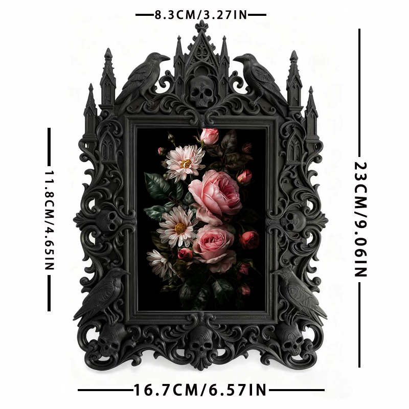 Unique Gothic Dark-style Photo Frame | Gothic Candle Making Studio Decor, Photo Ornament, Dual-use Display, Cute Frame