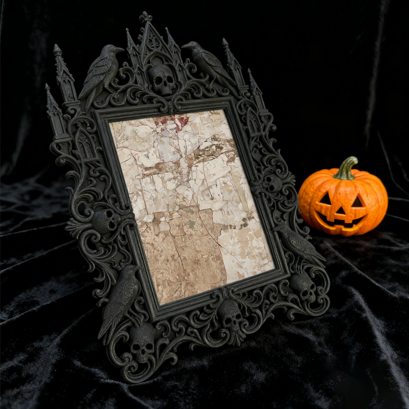 Premium Gothic Dark-style Photo Frame | Witchy Spell Jar Shop Decor, Photo Ornament, Wall-mountable & Tabletop, Scratch-resistant Frame