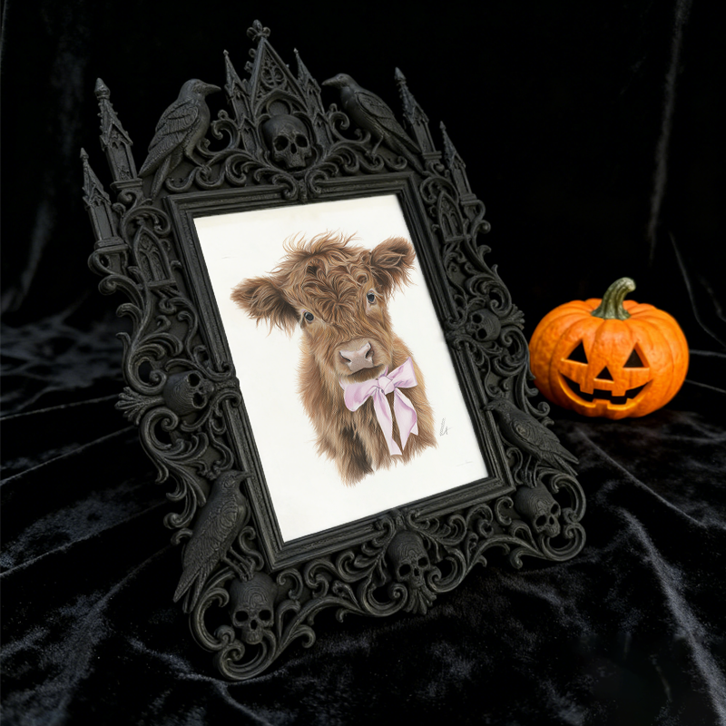 Must-have Gothic Dark-style Photo Frame | Vampire Wedding Reception Decor, Photo Ornament, Dual-use Display, Sturdy Frame