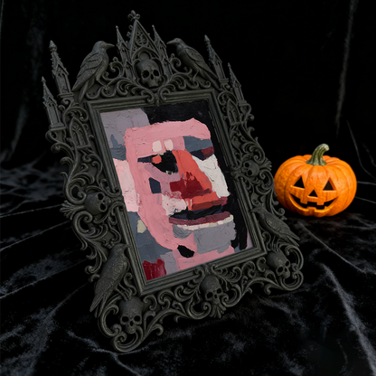 Edgy Gothic Dark-style Photo Frame | Horror Escape Room Wall Decor, Photo Ornament, Dual-use Display, Minimalist Frame