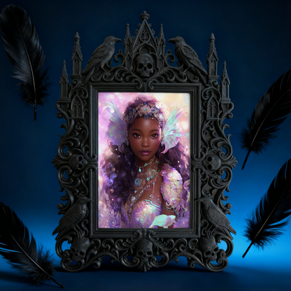 Limited-edition Gothic Dark-style Photo Frame | Vampire LARP Armor Shop Decor, Photo Ornament, Wall/Table Dual-use, Artistic Frame