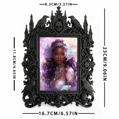 Limited-edition Gothic Dark-style Photo Frame | Vampire LARP Armor Shop Decor, Photo Ornament, Wall/Table Dual-use, Artistic Frame