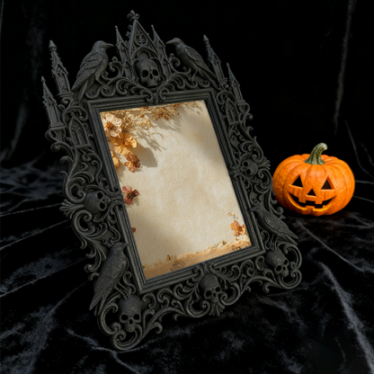 Collector’s Gothic Dark-style Photo Frame | Horror Movie VHS Store Decor, Photo Ornament, Wall/Table Dual-use, Display-grade Frame