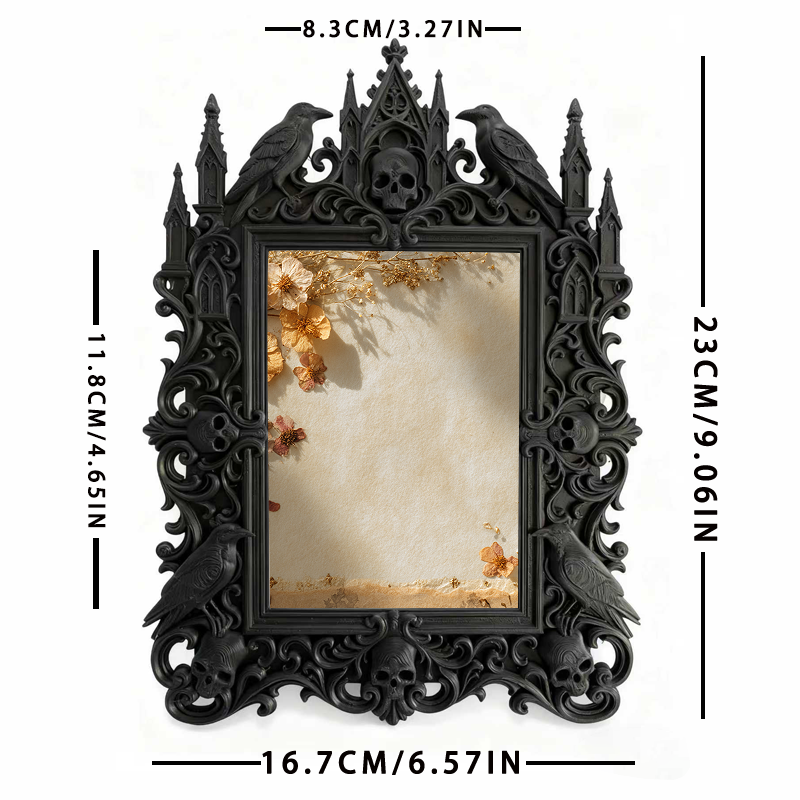 Collector’s Gothic Dark-style Photo Frame | Horror Movie VHS Store Decor, Photo Ornament, Wall/Table Dual-use, Display-grade Frame