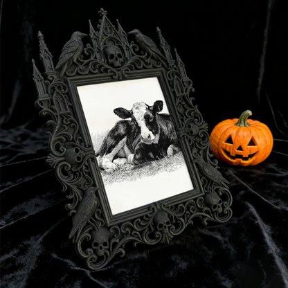 Unique Gothic Dark-style Photo Frame | Gothic Soap Making Studio Decor, Photo Ornament, Dual-use Display, Cute Frame