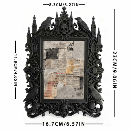 Bestseller Gothic Dark-style Photo Frame | Dark Academia Student Lounge Decor, Photo Ornament, Wall/Table Dual-use, Durable Frame