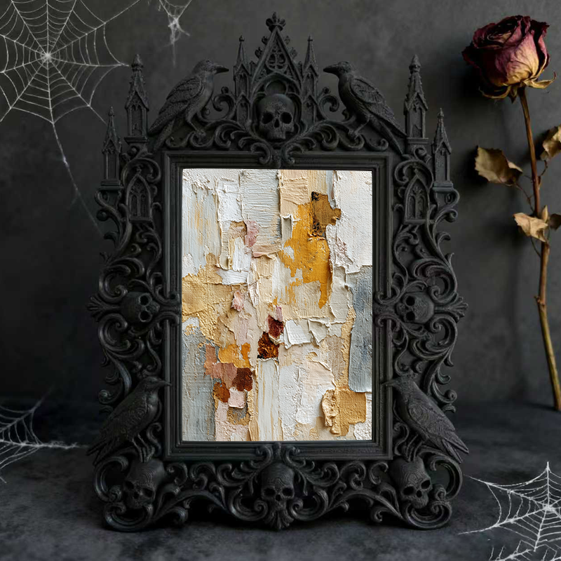 Hot-selling Gothic Dark-style Photo Frame | Gothic Bakery Window Decor, Photo Ornament, Dual-use Display, Retro Plastic Frame