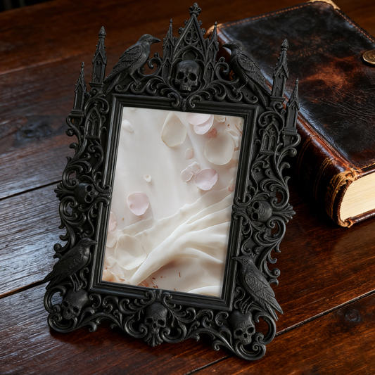 Viral Gothic Dark-style Photo Frame | Vampire-themed Board Game Caf茅 Table Decor, Photo Ornament, Wall-mountable & Tabletop, Plastic Frame