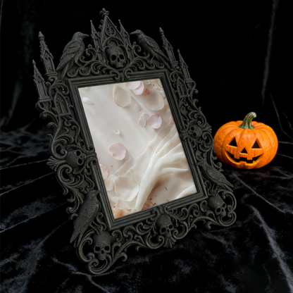 Viral Gothic Dark-style Photo Frame | Vampire-themed Board Game Caf茅 Table Decor, Photo Ornament, Wall-mountable & Tabletop, Plastic Frame