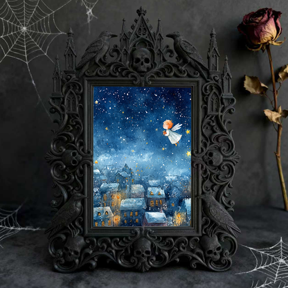 Exclusive-release Gothic Dark-style Photo Frame | Vampire Cosplay Photoshoot Backdrop Decor, Photo Ornament, Wall-mountable & Tabletop, Coll