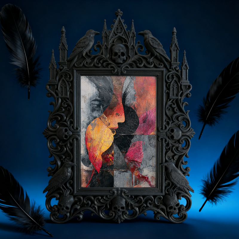 Limited-stock Gothic Dark-style Photo Frame | Occult Tarot Card Deck Launch Decor, Photo Ornament, Wall/Table Dual-use, Artistic Frame
