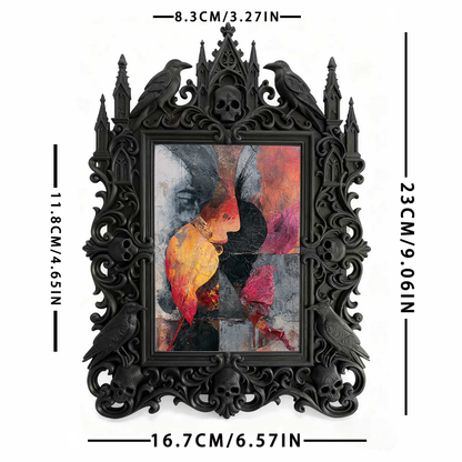 Limited-stock Gothic Dark-style Photo Frame | Occult Tarot Card Deck Launch Decor, Photo Ornament, Wall/Table Dual-use, Artistic Frame
