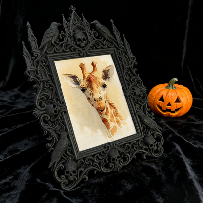 Eye-catching Gothic Dark-style Photo Frame | Gothic Pet Halloween Costume Contest Decor, Photo Ornament, Dual-use Display, Cute Frame