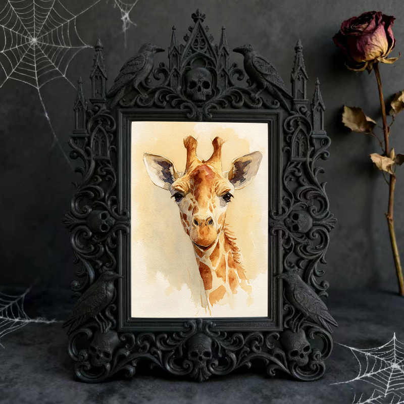 Eye-catching Gothic Dark-style Photo Frame | Gothic Pet Halloween Costume Contest Decor, Photo Ornament, Dual-use Display, Cute Frame