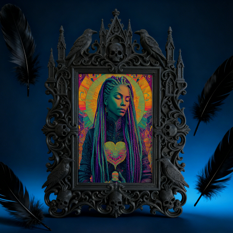 Bestselling Gothic Dark-style Photo Frame | Gothic Newborn Baby Photo Shoot Prop, Photo Ornament, Wall/Table Dual-use, Eco-friendly Frame