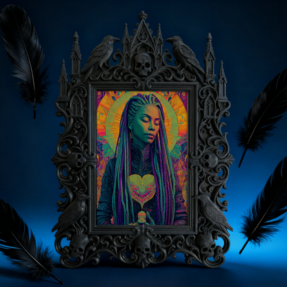 Bestselling Gothic Dark-style Photo Frame | Gothic Newborn Baby Photo Shoot Prop, Photo Ornament, Wall/Table Dual-use, Eco-friendly Frame