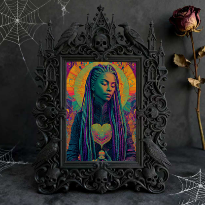Bestselling Gothic Dark-style Photo Frame | Gothic Newborn Baby Photo Shoot Prop, Photo Ornament, Wall/Table Dual-use, Eco-friendly Frame