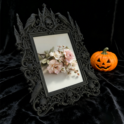 Must-buy Gothic Dark-style Photo Frame | Gothic Anniversary Dinner Table Decor, Photo Ornament, Dual-use Display, Sturdy Frame