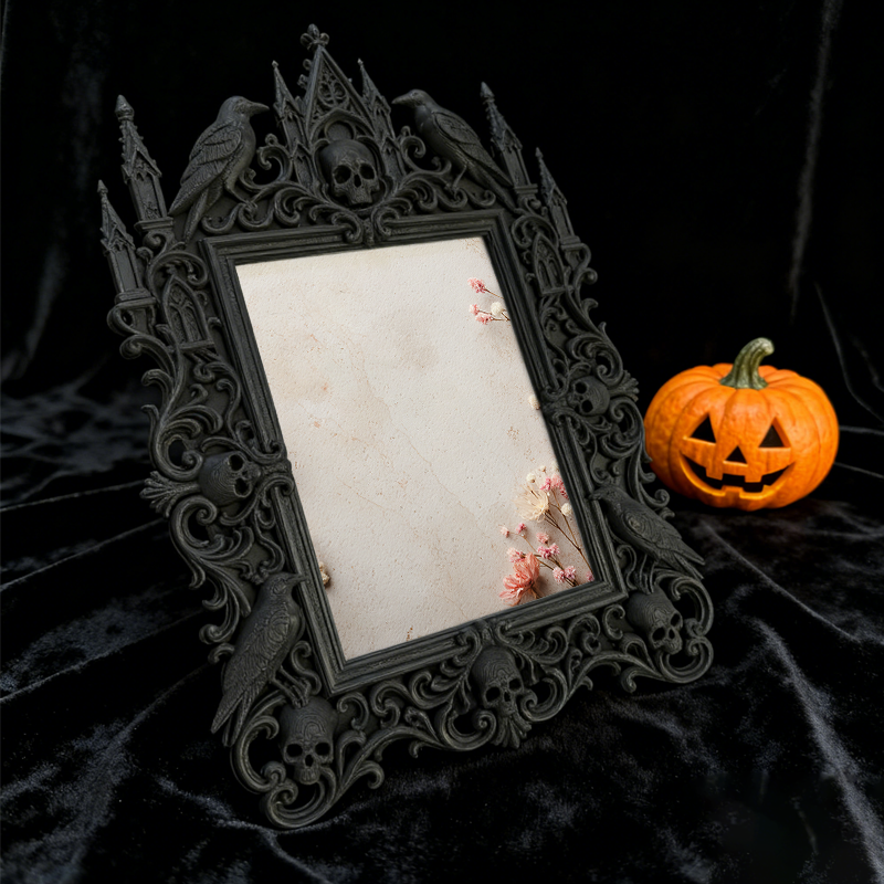 Exclusive-release Gothic Dark-style Photo Frame | Occult Astrology Zodiac Shop Decor, Photo Ornament, Wall-mountable & Tabletop, Collectible