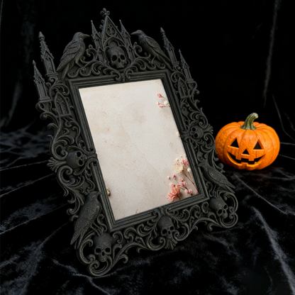 Exclusive-release Gothic Dark-style Photo Frame | Occult Astrology Zodiac Shop Decor, Photo Ornament, Wall-mountable & Tabletop, Collectible