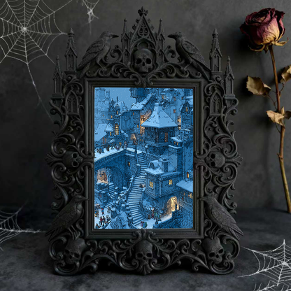 Limited-stock Gothic Dark-style Photo Frame | Vampire LARP Castle Hall Decor, Photo Ornament, Wall/Table Dual-use, Artistic Frame