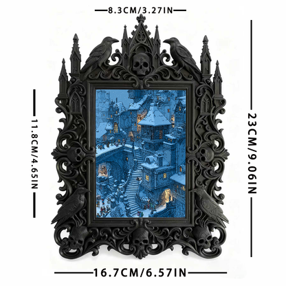 Limited-stock Gothic Dark-style Photo Frame | Vampire LARP Castle Hall Decor, Photo Ornament, Wall/Table Dual-use, Artistic Frame