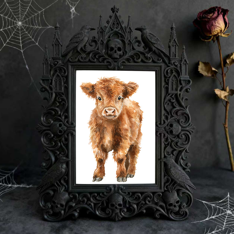 Collector-approved Gothic Dark-style Photo Frame | Horror Movie Poster Exhibition Decor, Photo Ornament, Wall/Table Dual-use, Display-grade 