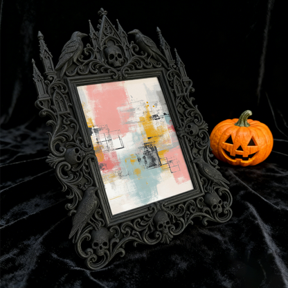 In-demand Gothic Dark-style Photo Frame | Dark Academia Dormitory Door Decor, Photo Ornament, Wall/Table Dual-use, Durable Frame