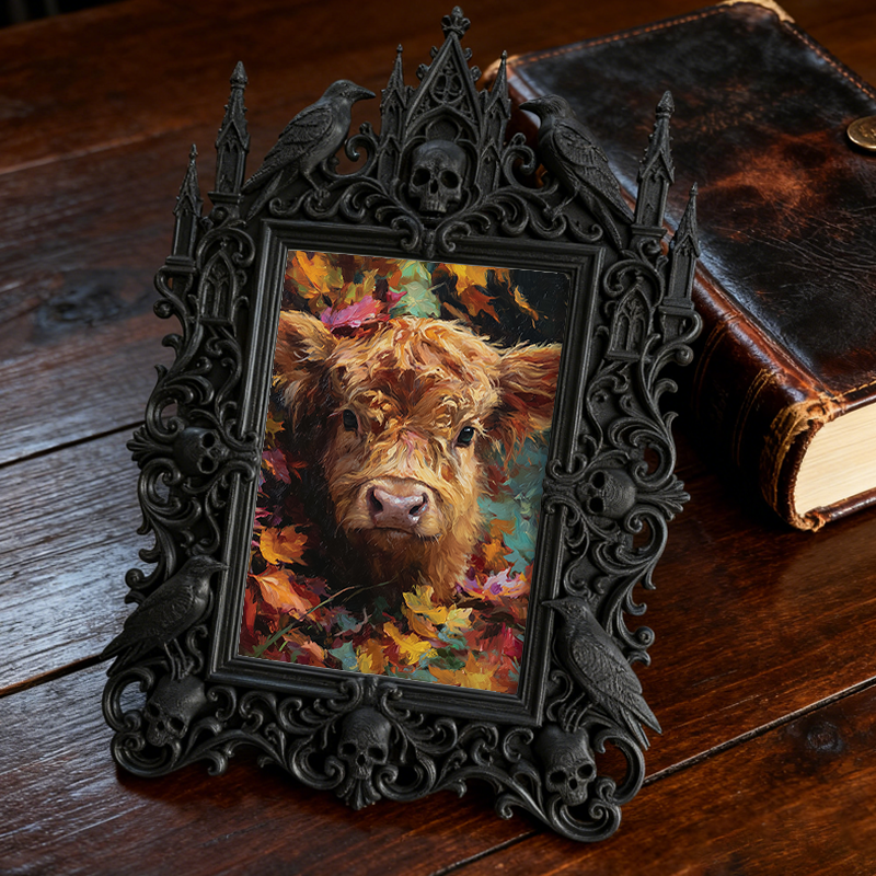 Must-buy Gothic Dark-style Photo Frame | Gothic Bachelor Party Decor, Photo Ornament, Dual-use Display, Sturdy Frame