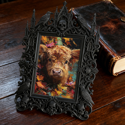 Must-buy Gothic Dark-style Photo Frame | Gothic Bachelor Party Decor, Photo Ornament, Dual-use Display, Sturdy Frame