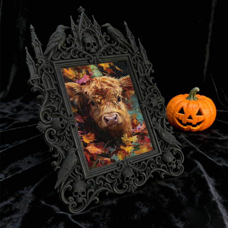 Must-buy Gothic Dark-style Photo Frame | Gothic Bachelor Party Decor, Photo Ornament, Dual-use Display, Sturdy Frame