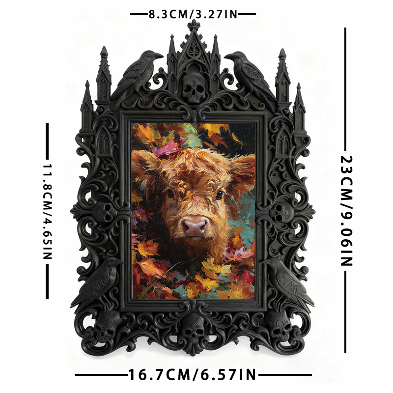 Must-buy Gothic Dark-style Photo Frame | Gothic Bachelor Party Decor, Photo Ornament, Dual-use Display, Sturdy Frame