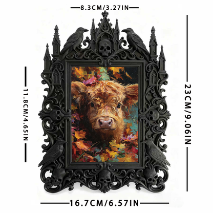 Must-buy Gothic Dark-style Photo Frame | Gothic Bachelor Party Decor, Photo Ornament, Dual-use Display, Sturdy Frame