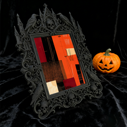 Exclusive-release Gothic Dark-style Photo Frame | Occult Manuscript Replica Shop Decor, Photo Ornament, Wall-mountable & Tabletop, Collectib
