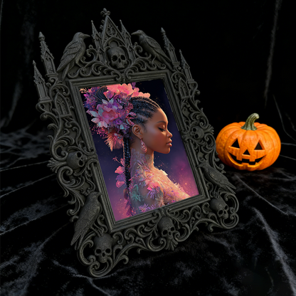Hard-to-find Gothic Dark-style Photo Frame | Werewolf Cosplay Meetup Decor, Photo Ornament, Wall/Table Dual-use, Rustic Frame