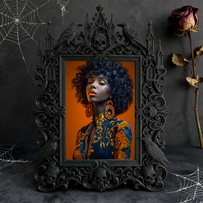 Flash-sale Gothic Dark-style Photo Frame | Occult Tarot Card Workshop Decor, Photo Ornament, Wall-mountable & Tabletop, Collectible Frame