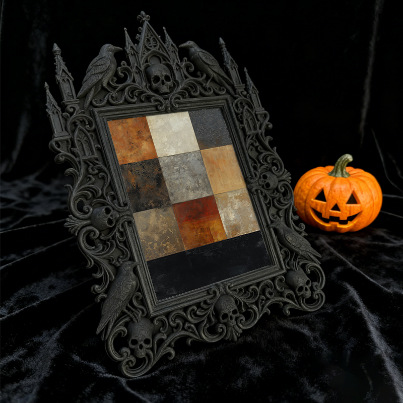 Luxe Gothic Dark-style Photo Frame | Dark Calligraphy Art Class Display, Photo Ornament, Wall-mountable & Tabletop, Practical Frame