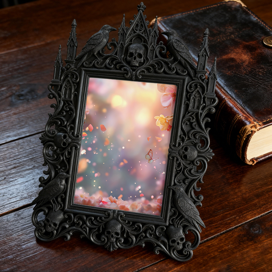 Limited-drop Gothic Dark-style Photo Frame | Vampire Cosplay Accessories Shop Decor, Photo Ornament, Wall/Table Dual-use, Artistic Frame