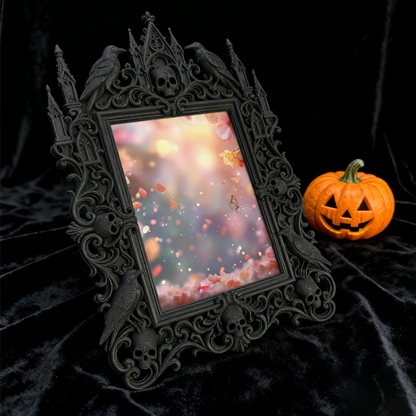 Limited-drop Gothic Dark-style Photo Frame | Vampire Cosplay Accessories Shop Decor, Photo Ornament, Wall/Table Dual-use, Artistic Frame
