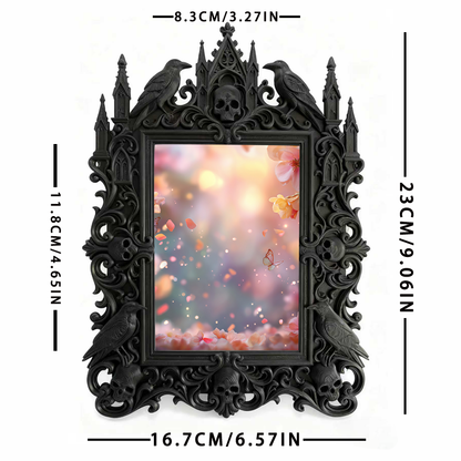Limited-drop Gothic Dark-style Photo Frame | Vampire Cosplay Accessories Shop Decor, Photo Ornament, Wall/Table Dual-use, Artistic Frame