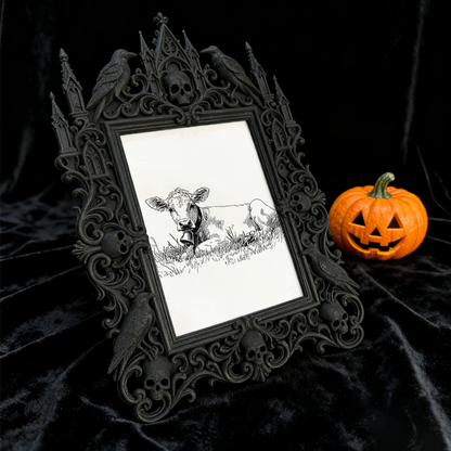 Limited-drop Gothic Dark-style Photo Frame | Vampire LARP Weapon Shop Decor, Photo Ornament, Wall/Table Dual-use, Artistic Frame