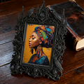 Top-trending Gothic Dark-style Photo Frame | Dark Academia Student Lounge Decor, Photo Ornament, Wall/Table Dual-use, Durable Frame