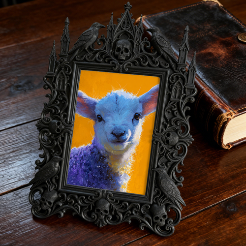 Rapid-sellout Gothic Dark-style Photo Frame | Gothic Bakery Window Display Decor, Photo Ornament, Dual-use Display, Retro Plastic Frame