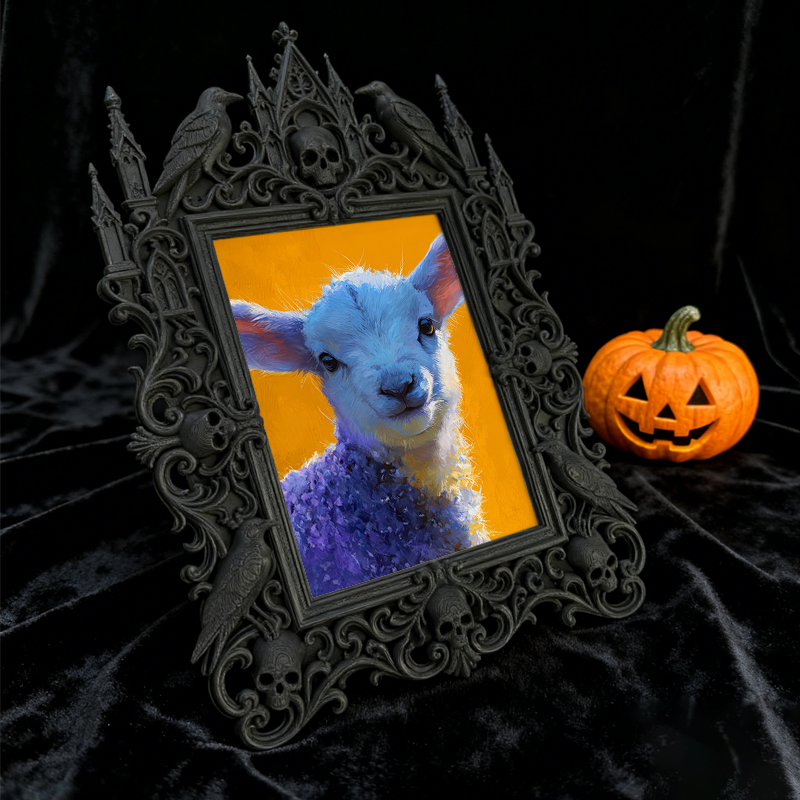 Rapid-sellout Gothic Dark-style Photo Frame | Gothic Bakery Window Display Decor, Photo Ornament, Dual-use Display, Retro Plastic Frame