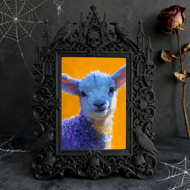 Rapid-sellout Gothic Dark-style Photo Frame | Gothic Bakery Window Display Decor, Photo Ornament, Dual-use Display, Retro Plastic Frame