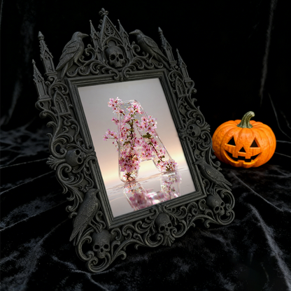 Buzzworthy Gothic Dark-style Photo Frame | Gothic Kids鈥?Dark Fairy Tale Bedroom Decor, Photo Ornament, Wall/Table Dual-use, Eco-friendly Fra