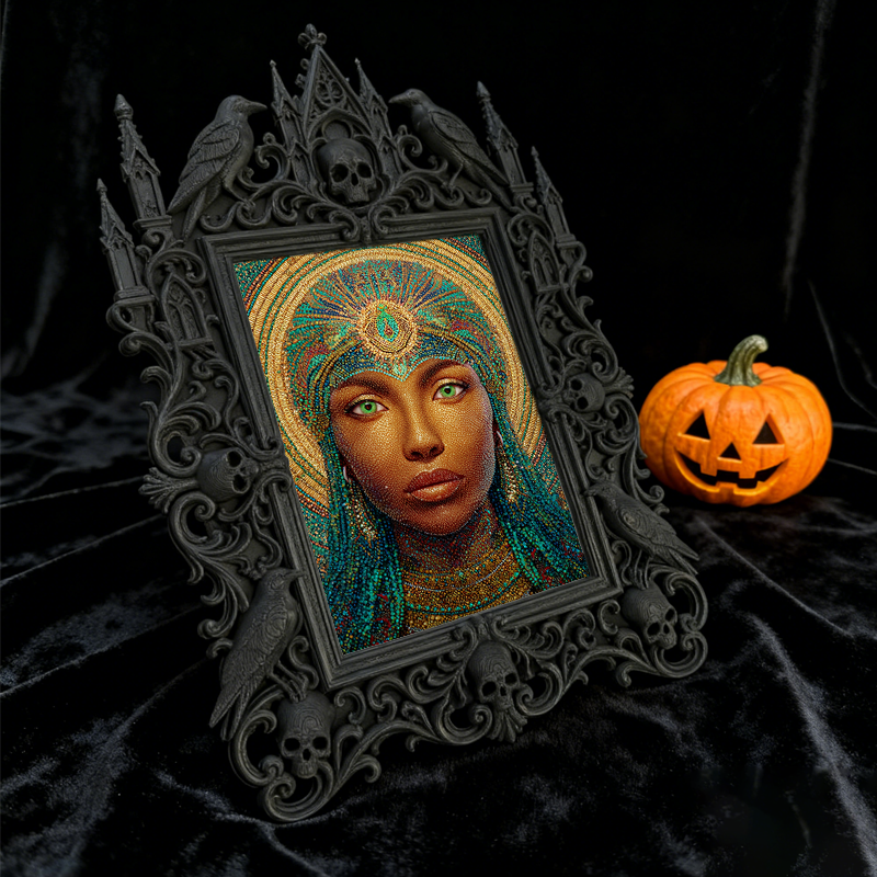 Rare-find Gothic Dark-style Photo Frame | Werewolf Cosplay Meetup Booth Decor, Photo Ornament, Wall/Table Dual-use, Rustic Frame