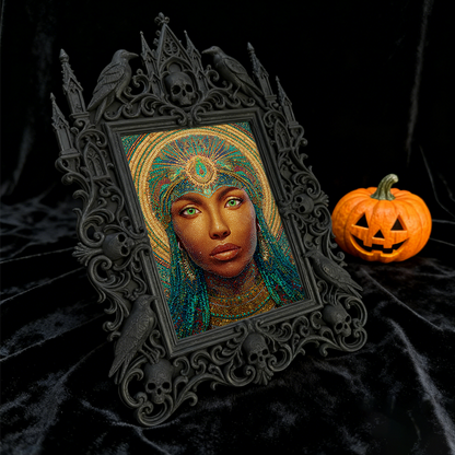 Rare-find Gothic Dark-style Photo Frame | Werewolf Cosplay Meetup Booth Decor, Photo Ornament, Wall/Table Dual-use, Rustic Frame